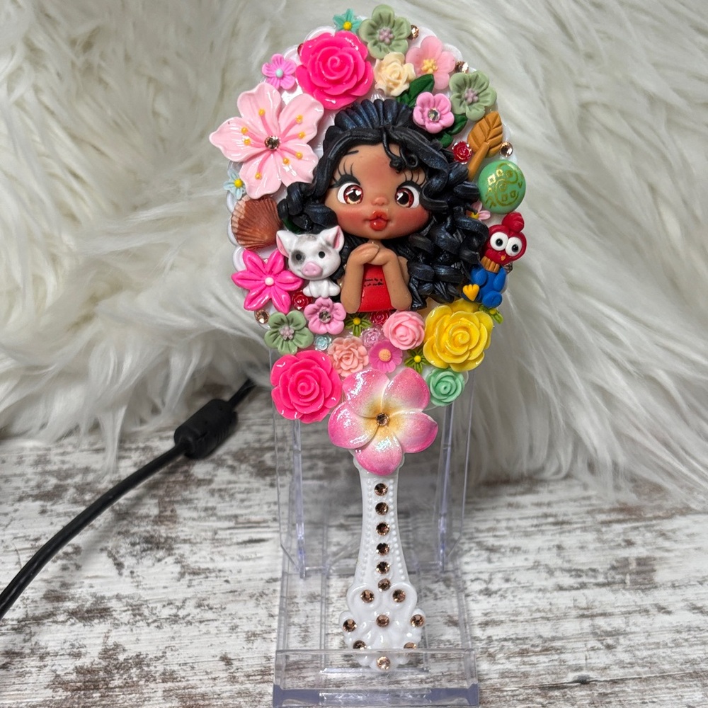 Moana Colorful Decorative Hand Mirror